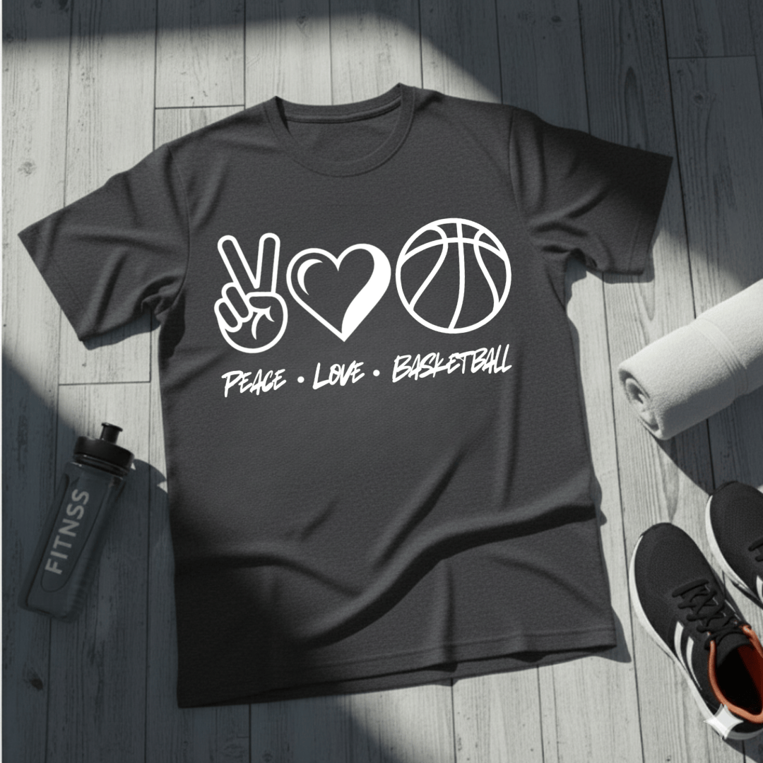 Peace • Love • Basketball T-Shirt