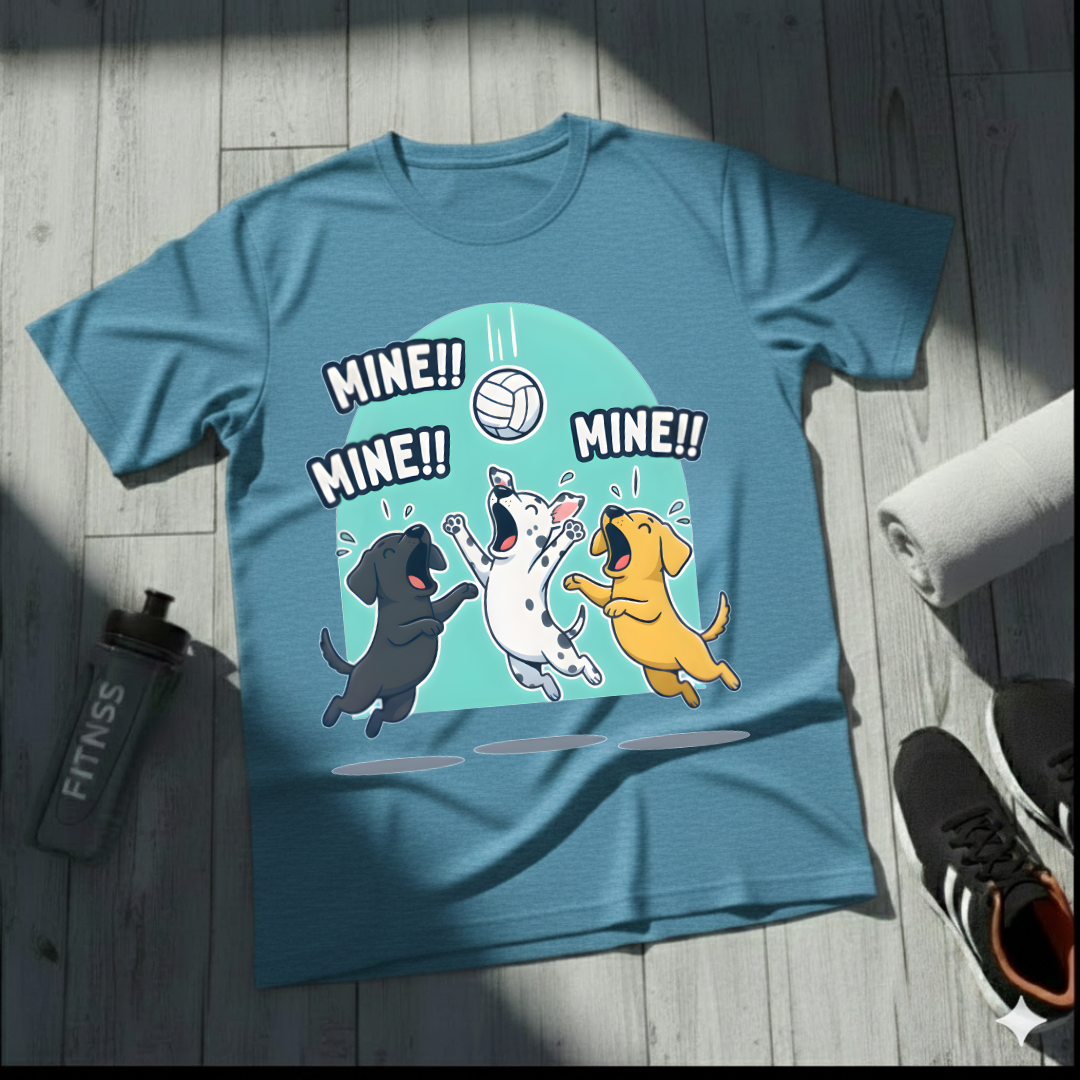 Mine! Volleyball Puppy Squad T-Shirt