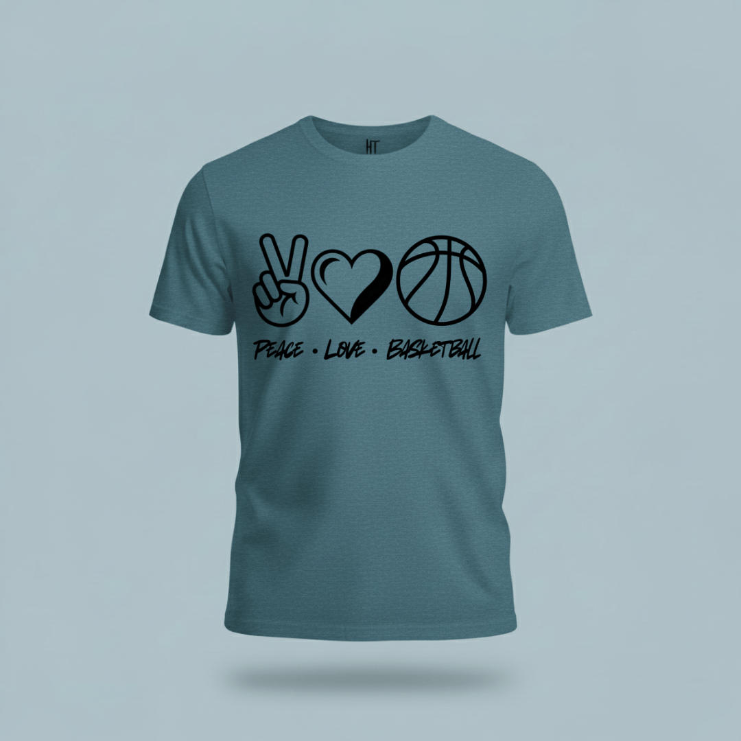 Peace • Love • Basketball T-Shirt