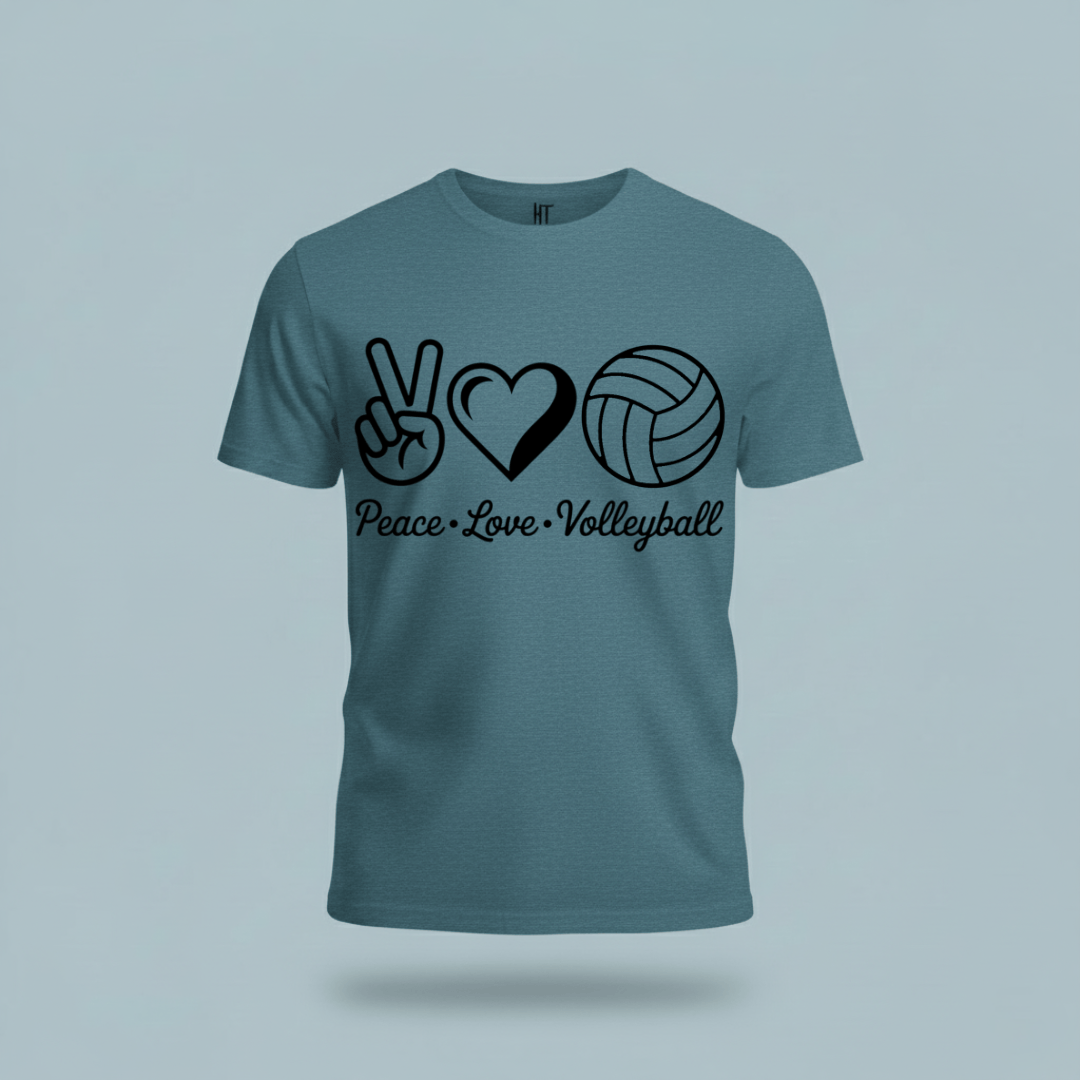 Peace • Love • Volleyball T-Shirt
