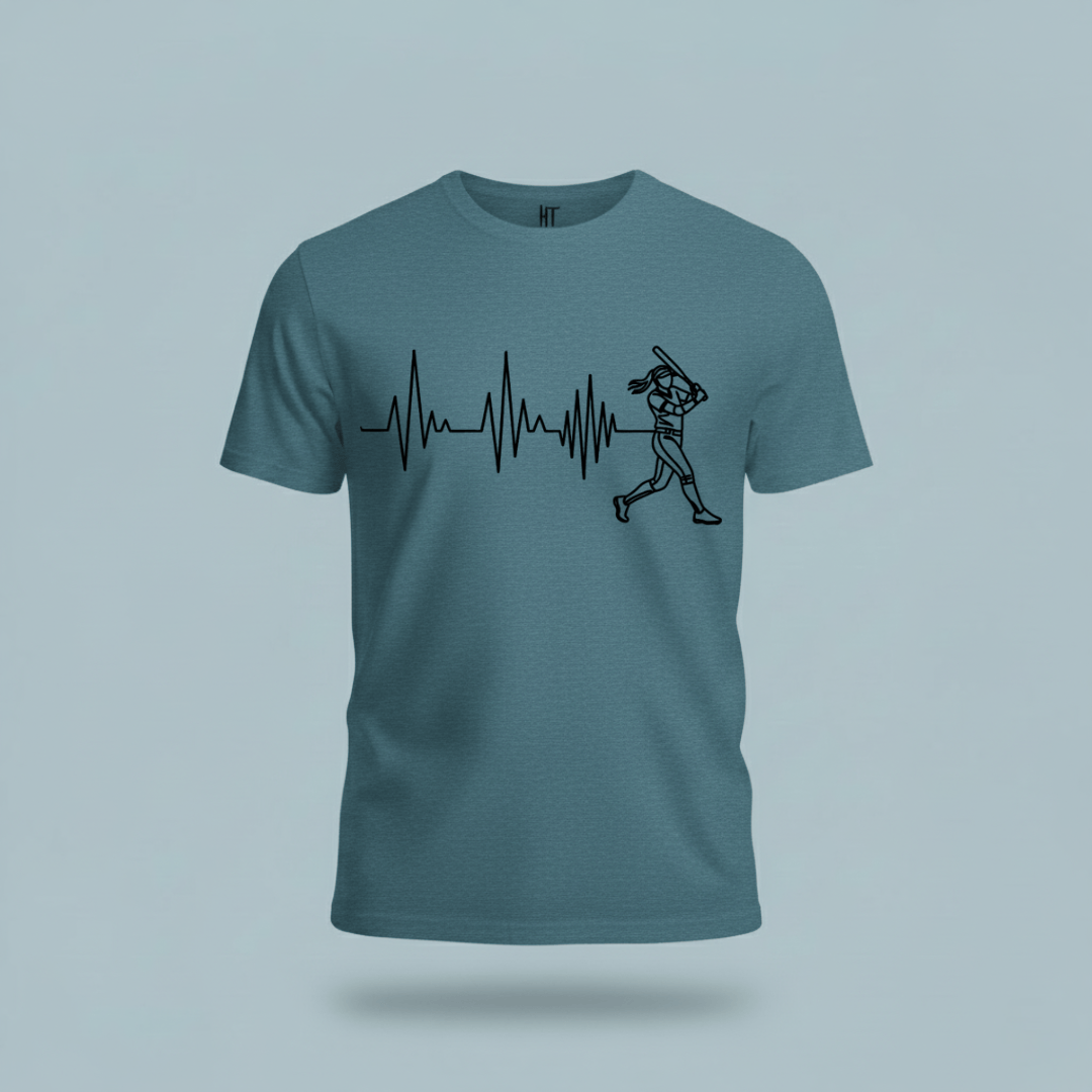 Softball Heartbeat T-Shirt