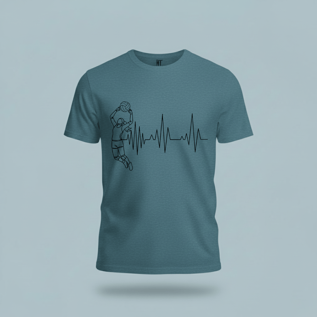 Volleyball Heartbeat T-Shirt