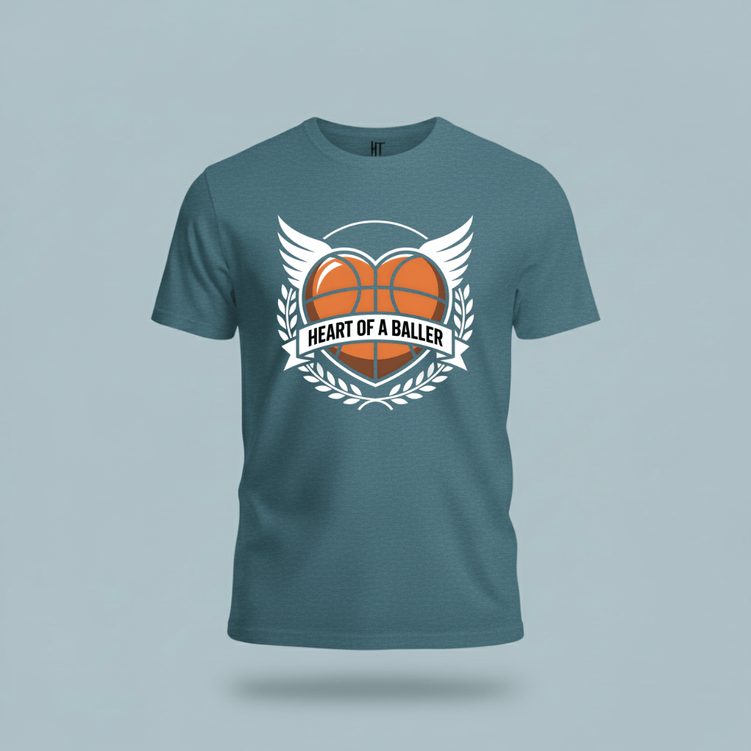 Heart Of A Baller-Basketball T-Shirt