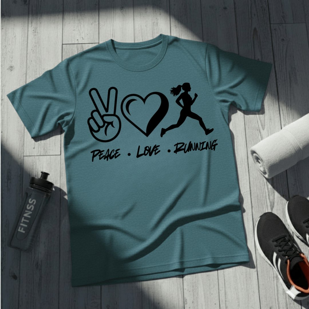 Peace • Love • Running T-Shirt