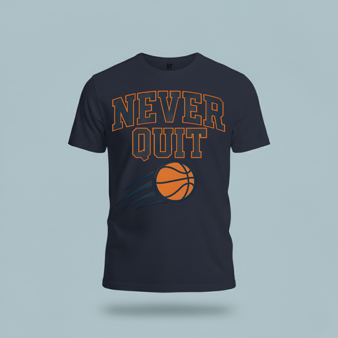 Never Quit Basketball T-Shirt