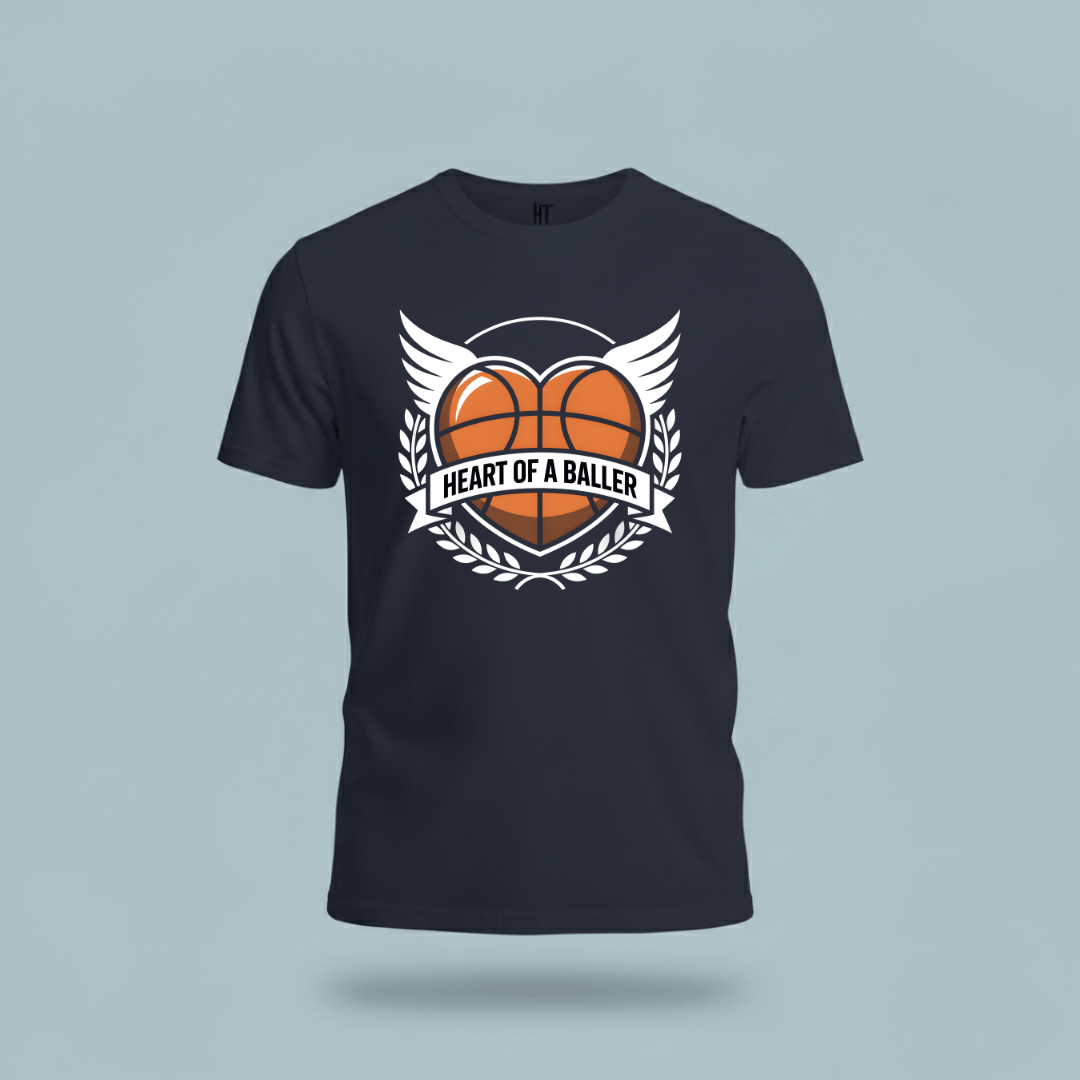 Heart Of A Baller-Basketball T-Shirt