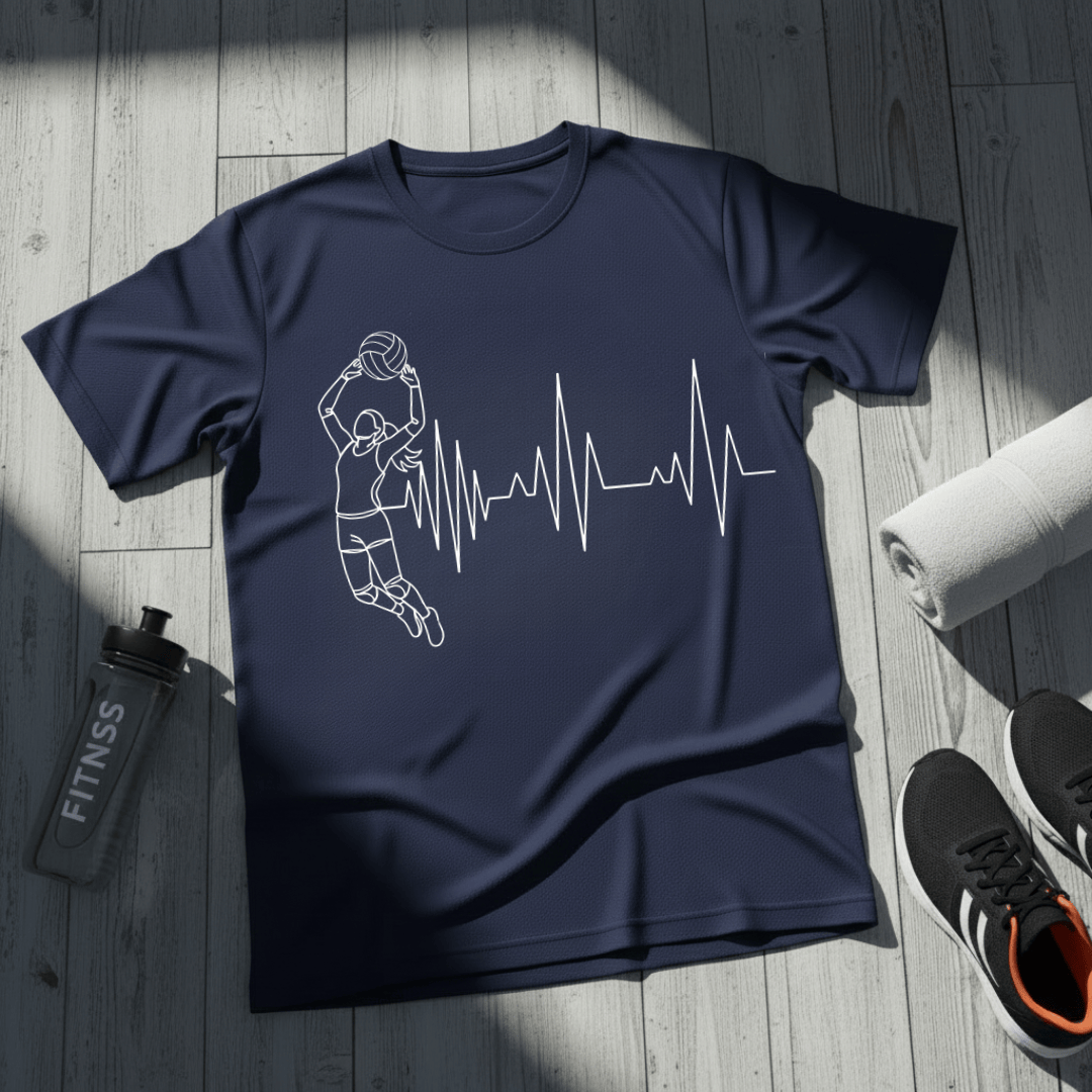 Volleyball Heartbeat T-Shirt