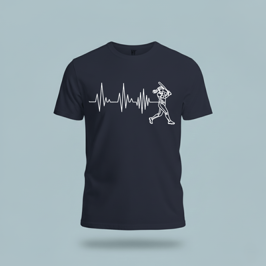 Softball Heartbeat T-Shirt