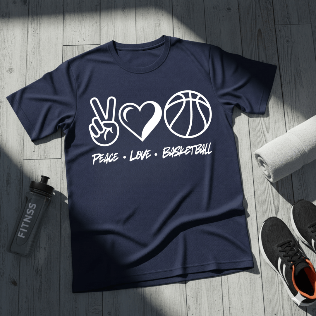 Peace • Love • Basketball T-Shirt