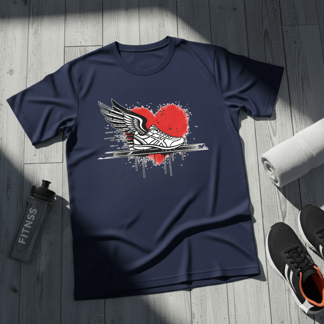 Running Is Her Heartbeat T-Shirt