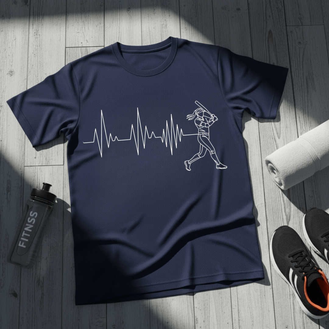 Softball Heartbeat T-Shirt