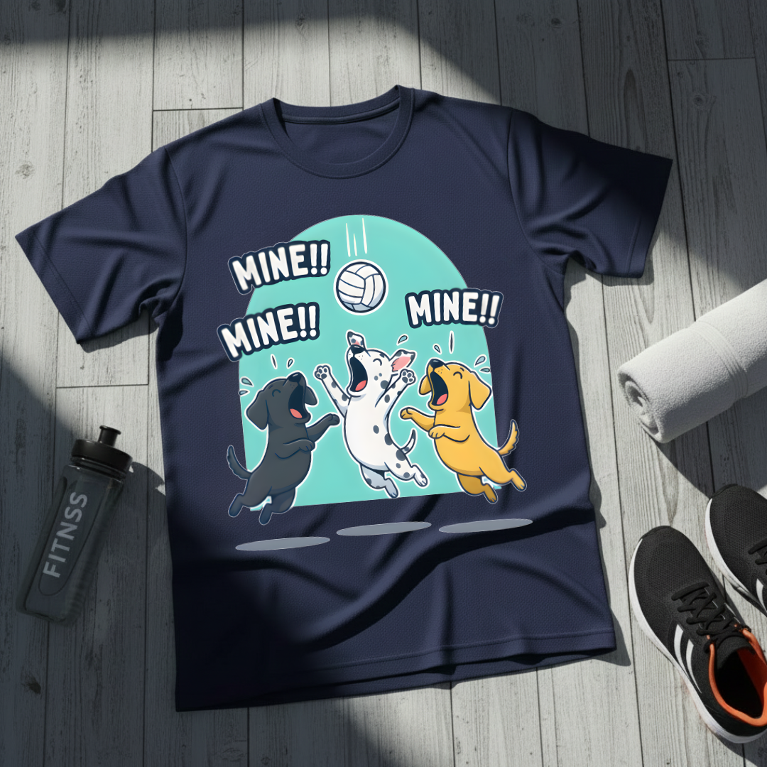 Mine! Volleyball Puppy Squad T-Shirt