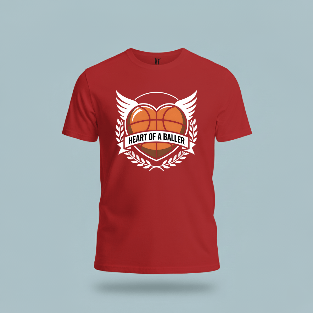 Heart Of A Baller-Basketball T-Shirt