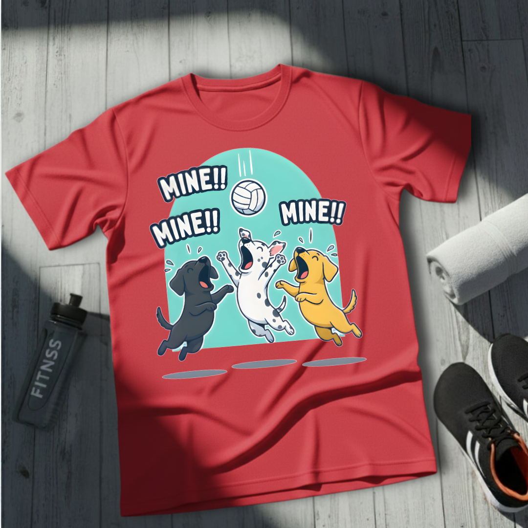 Mine! Volleyball Puppy Squad T-Shirt