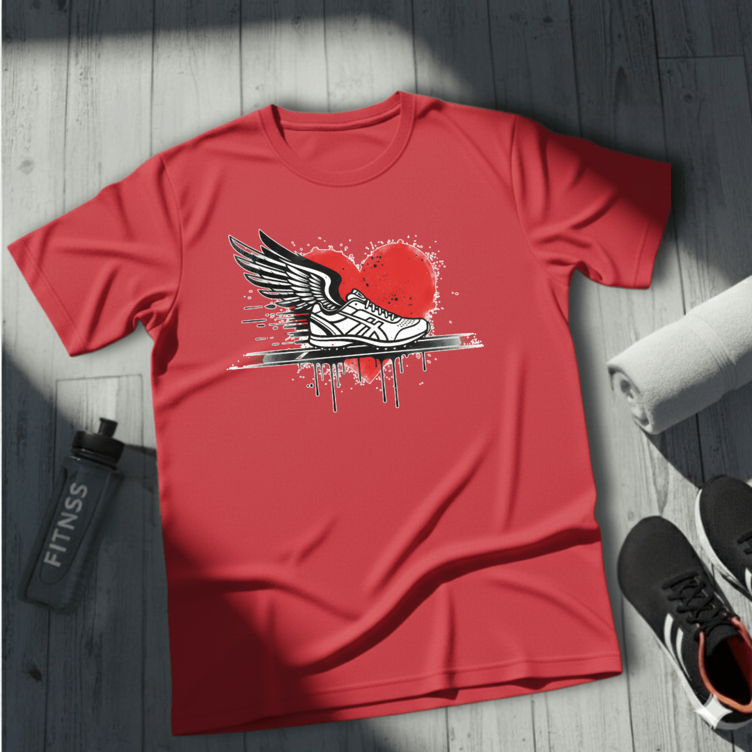 Running Is Her Heartbeat T-Shirt