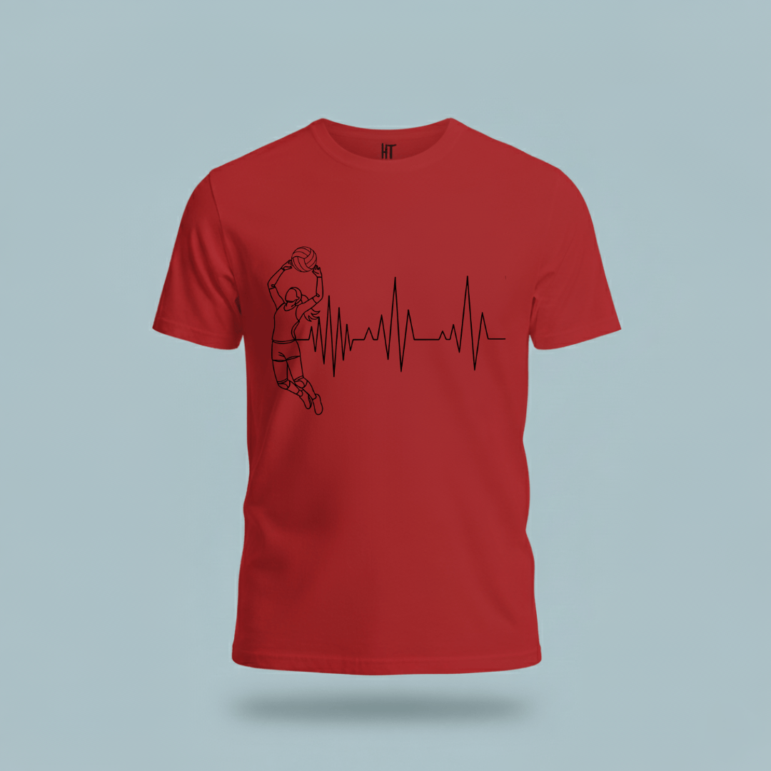 Volleyball Heartbeat T-Shirt