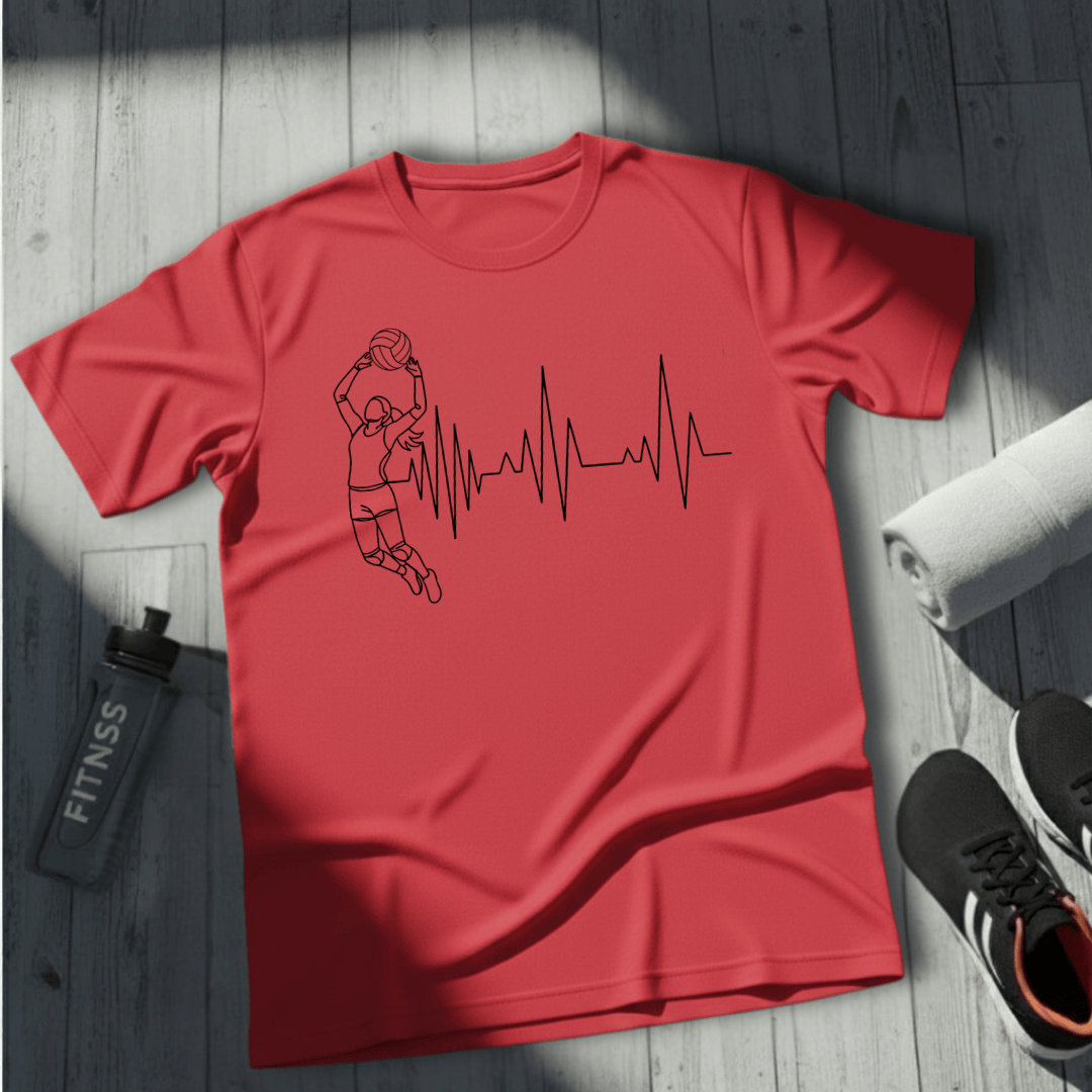 Volleyball Heartbeat T-Shirt