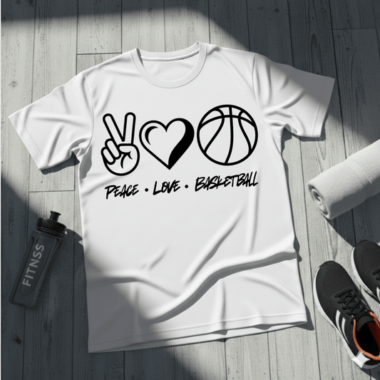 Peace • Love • Basketball T-Shirt