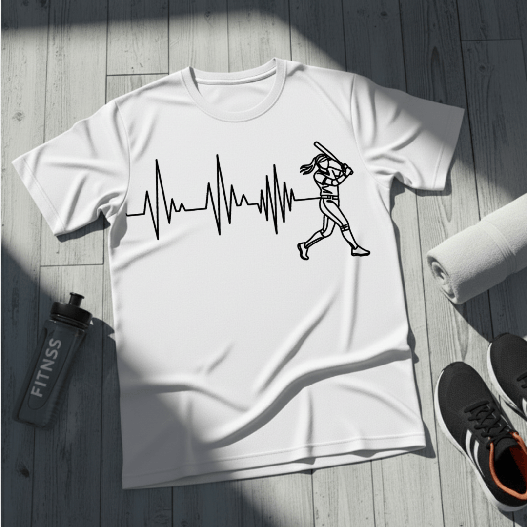 Softball Heartbeat T-Shirt