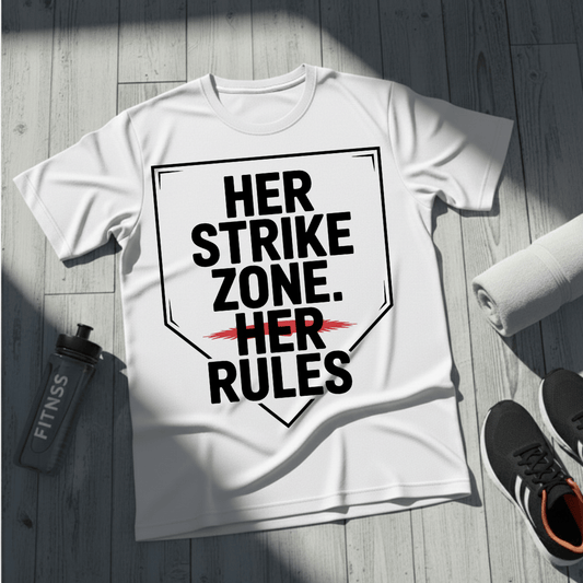 Her Strike Zone. Her Rules. T-Shirt