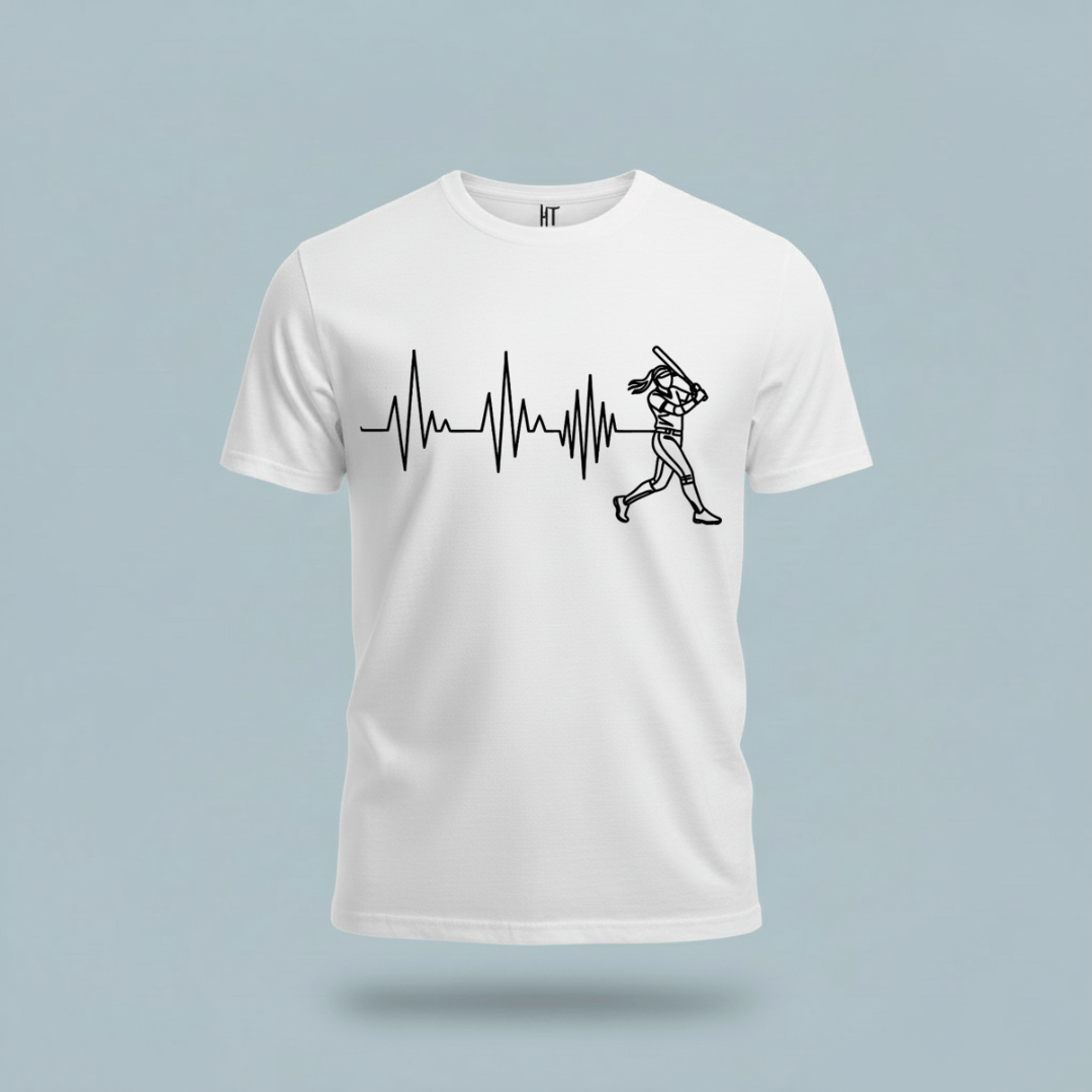 Softball Heartbeat T-Shirt