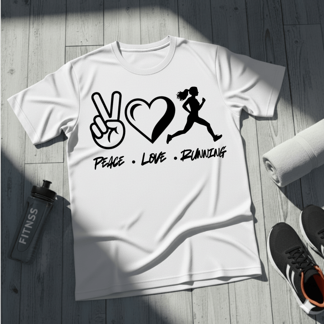 Peace • Love • Running T-Shirt