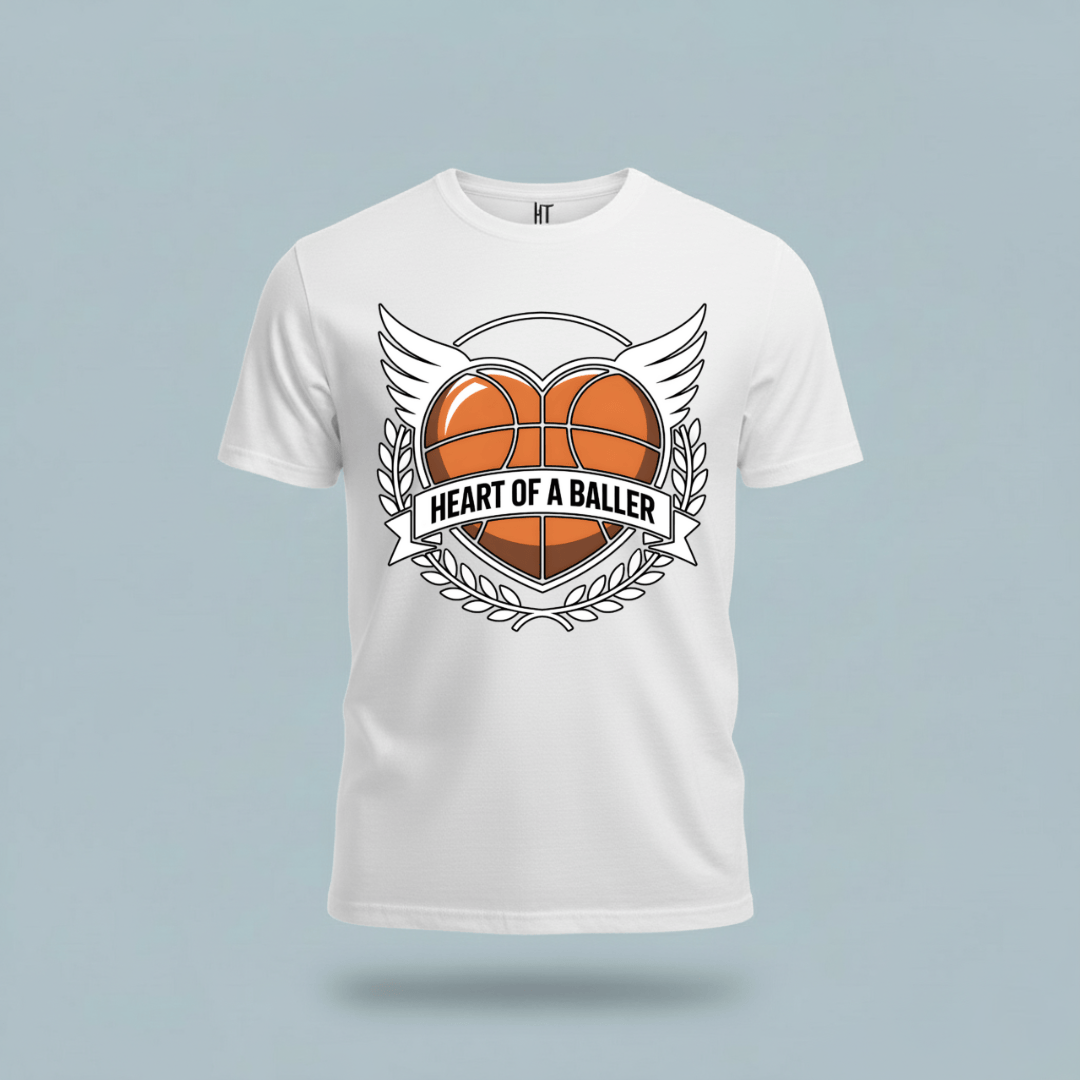 Heart Of A Baller-Basketball T-Shirt