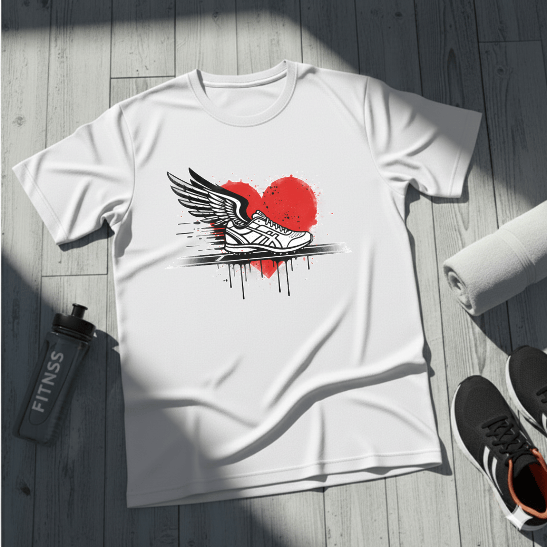 Running Is Her Heartbeat T-Shirt