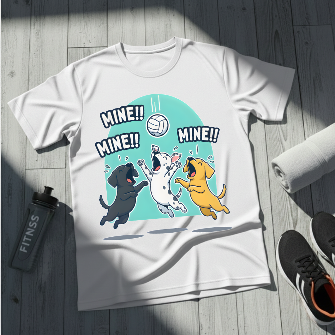 Mine! Volleyball Puppy Squad T-Shirt