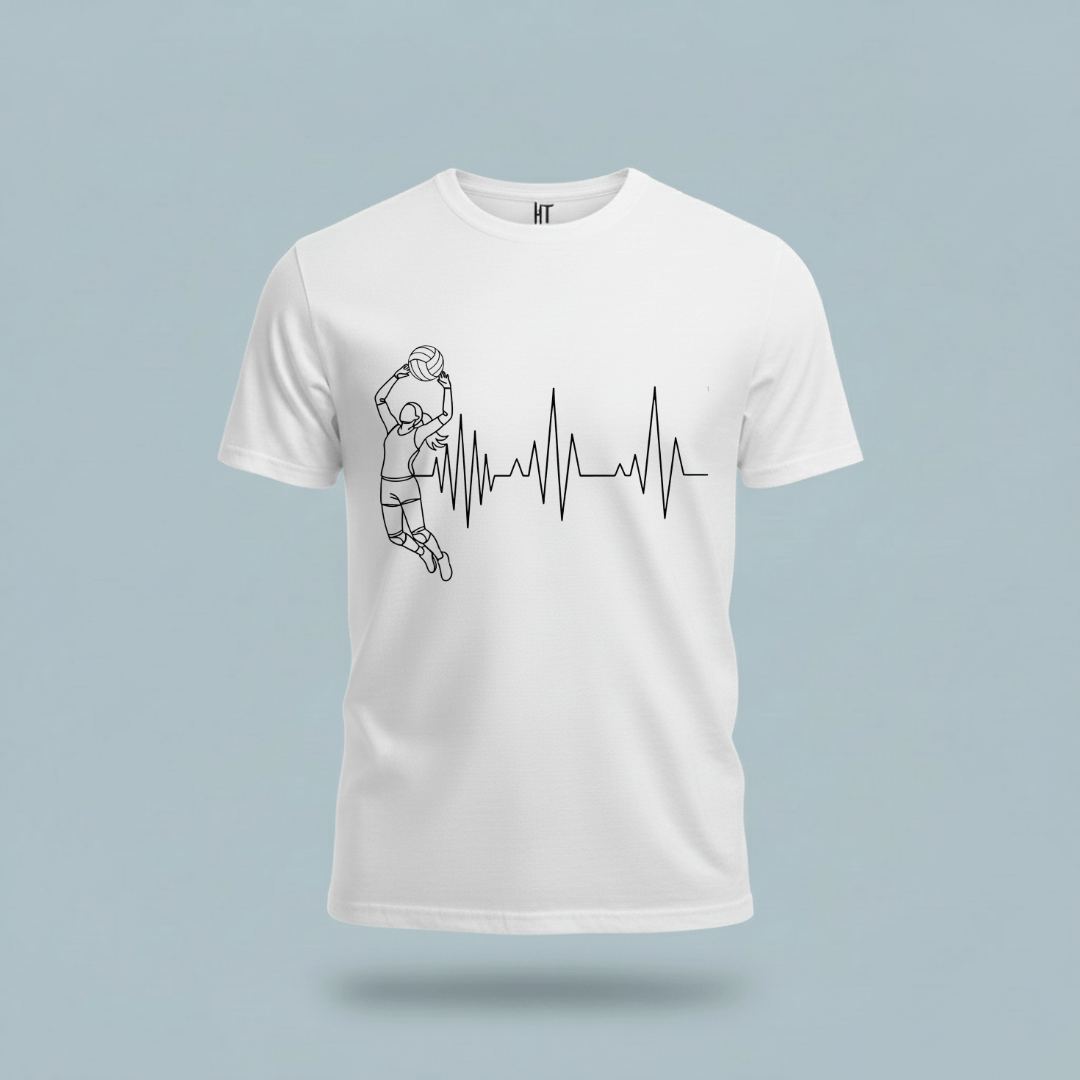 Volleyball Heartbeat T-Shirt
